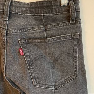 LEVI’S Altered 721 High Rise Skinny Distressed Gray Jeans Sz 28